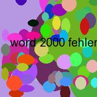 word 2000 fehler