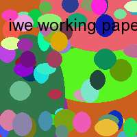 iwe working paper